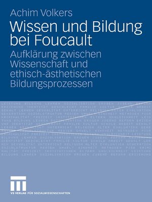 cover image of Wissen und Bildung bei Foucault